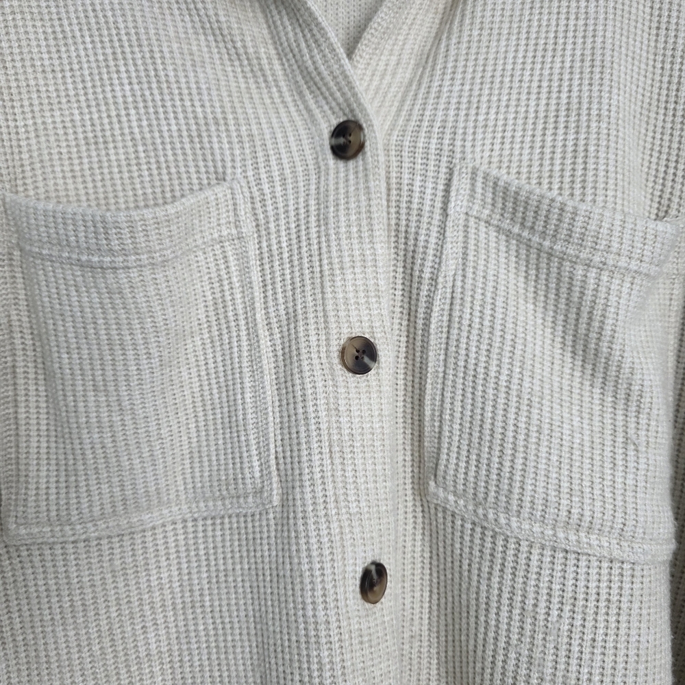 Thread & Supply Ribbed Button Down Cardigan L - Picture 6 of 9